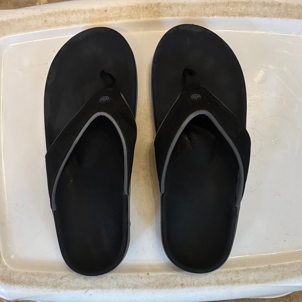 Woman’s Black Spenco Flip Flop Sandals